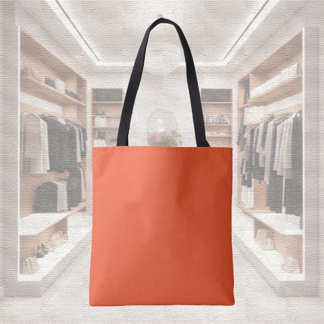 Trend Färg - Flame Red Tote Bag Tygkasse (Skapare uppladdad)