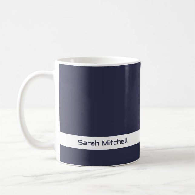 Trend Färg - flottan Blue Namn Mugg (Vänster)