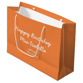 Trend Färg Fresh Tangerine Anpassade Gift Bag