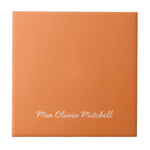 Trend Färg - Fresh Tangerine Ceramic Tile Kakelplatta