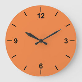 Trend Färg Fresh Tangerine Large Wall Clock Stor Klocka