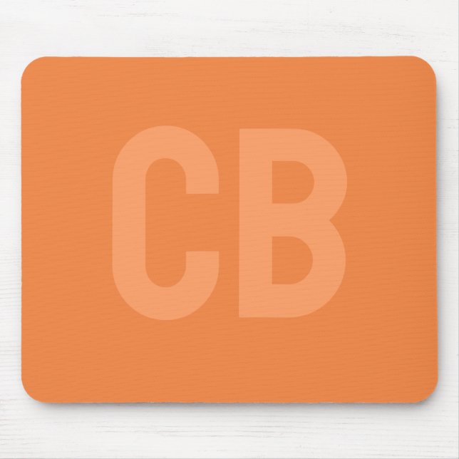 Trend Färg Fresh Tangerine Mousepad Musmatta (Framsidan)