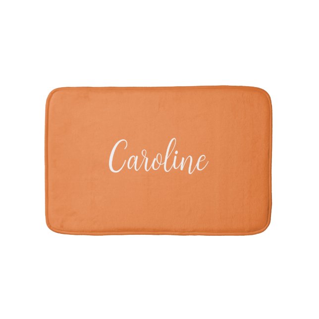 Trend Färg Fresh Tangerine Namn Bath Mat Badrumsmatta (Framsidan)