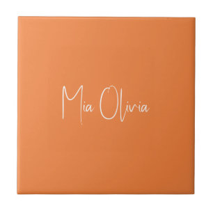 Trend Färg - Fresh Tangerine Namn Ceramic Tile Kakelplatta