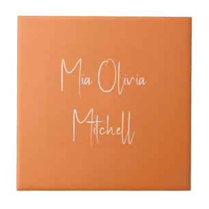 Trend Färg Fresh Tangerine Namn Ceramic Tile Kakelplatta