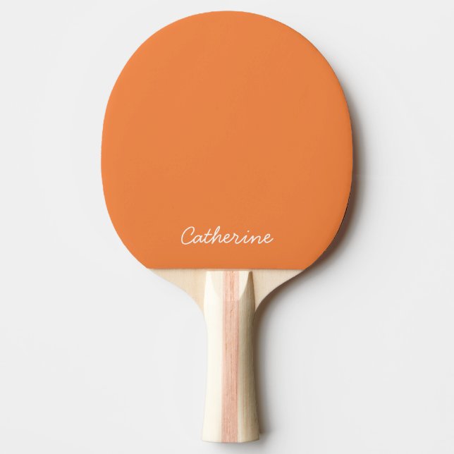 Trend Färg Fresh Tangerine Ping Pong Paddle Pingisracket (Framsidan)