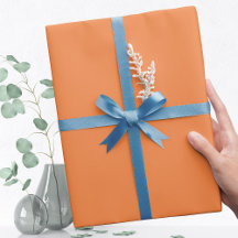 Trend Färg - Fresh Tangerine Wrapping Papper Roll