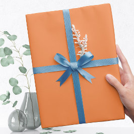 Trend Färg - Fresh Tangerine Wrapping Papper Roll Presentpapper