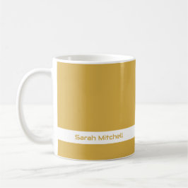 Trend Färg - Golden Gult Namn Mugg