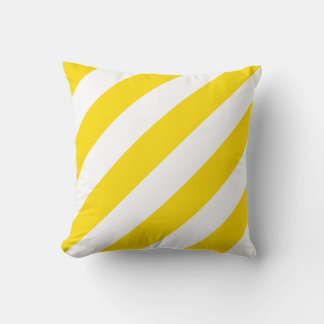 Trend Färg Gult White Stripe-mall Modern Kudde