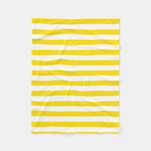 Trend Färg Gult White Stripe Modern Template Fleecefilt