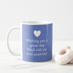 Trend Färg Jewel Blue - Namn / Positivity Mugg
