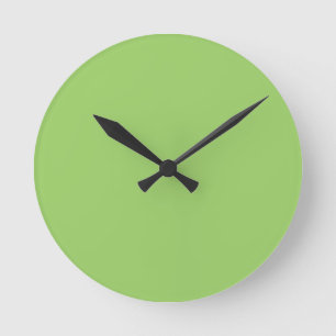 Trend Färg - Kiwi Grönt Round Clock - Kiwi Rund Klocka