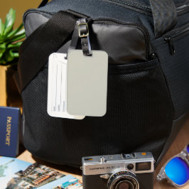 Trend Färg - Light Silver Grått Luggage Tag-nummer Bagagebricka