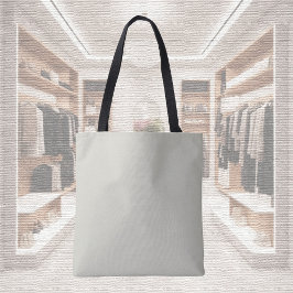 Trend Färg - Light Silver Grått Tote Bag Tygkasse