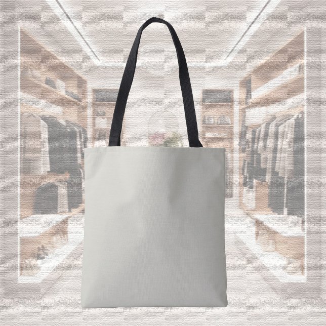 Trend Färg - Light Silver Grått Tote Bag Tygkasse (Skapare uppladdad)