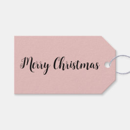 Trend Färg Ljus rosa Minimalist Presentetikett