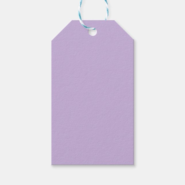 Trend Färg - Märkre för mjuka Violet Gift Presentetikett (Framsidan)