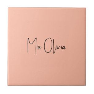 Trend Färg - Mjuk persikoplatta Namn keramiska pla Kakelplatta