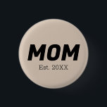 Trend Färg - Mjuk ton Mamma Knapp<br><div class="desc">Inledning av trendiget vår färg: Mjuk krut. Knappen Modern och snyggt med anpassade text,  mamma-fastställt datum. Dess enkla och rena utformning i solid färg erbjuder en tidlös appell. Utforska vår trendutveckling i vår färg för fler produkter i samma skugga eller upptäck annan snyggt och färglösa nyanser som matchar stil.</div>