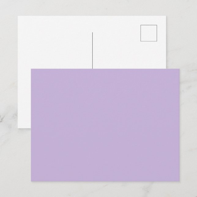 Trend Färg - Mjukt violett vykort för heldragen bi (Fram/baksida)