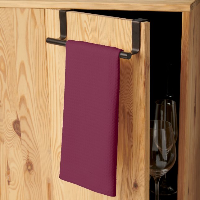 Trend Färg Mörk Burgundy Kitchen Towel Kökshandduk (Thirds Fold)