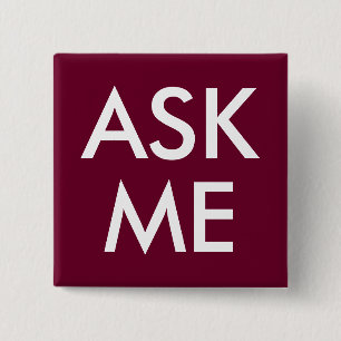 Trend Färg Mörk Burgundy - knappen ASK ME Knapp