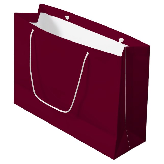Trend Färg Mörk Burgundy Large Gift Bag (Framsidan Vinklad)