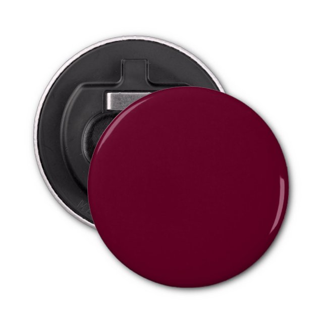 Trend Färg - Mörk Burgundy Magnet-backed Flasköppnare (Framsidan)