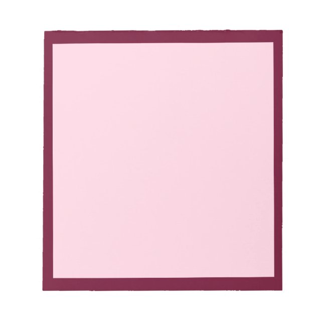 Trend Färg - Mörk Burgundy/Rosa Anteckningsblock (Framsida)