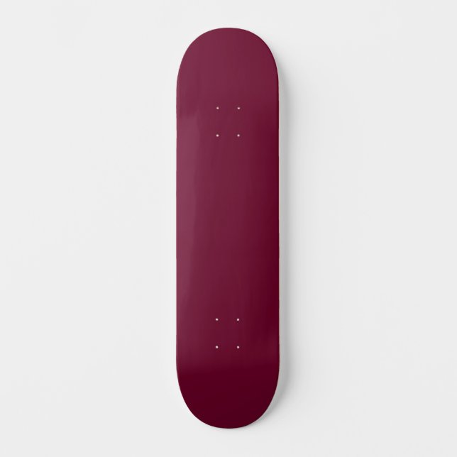 Trend Färg Mörk Burgundy Skateboard (Framsida)