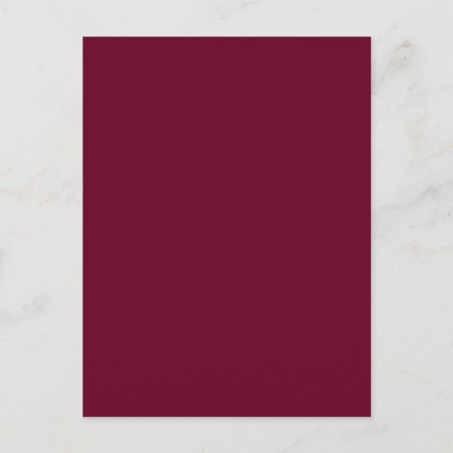 Trend Färg - Mörk Burgundy-vykort Helg Vykort (Framsida)