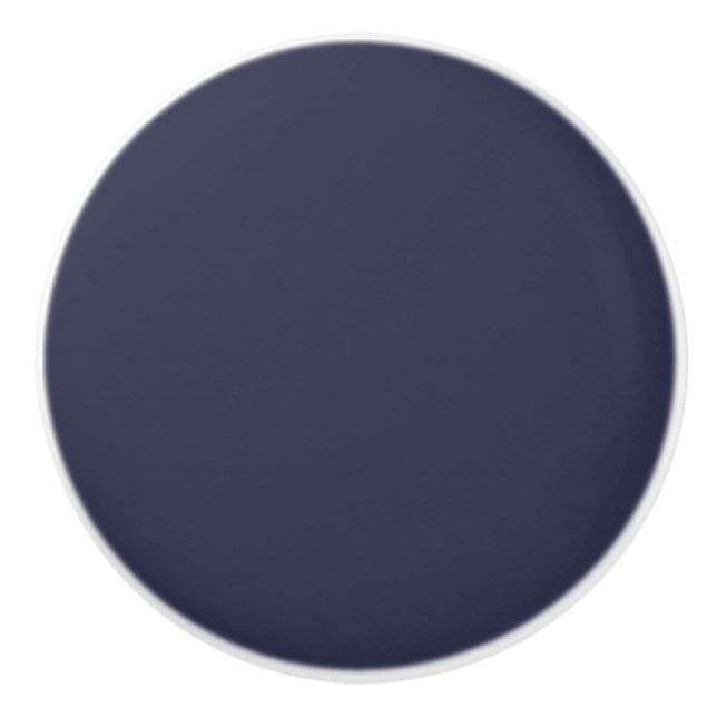 Trend Färg - Mörk Navy Blue Ceramic Knob Knopp (Framsidan)