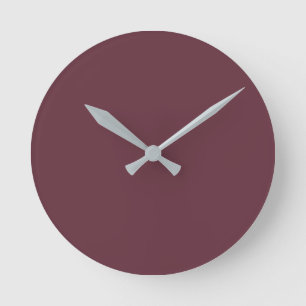 Trend Färg - Mörk Red Vin Round Clock Rund Klocka