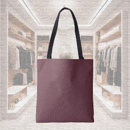 Trend Färg - Mörk Red Vin Tote Bag Tygkasse