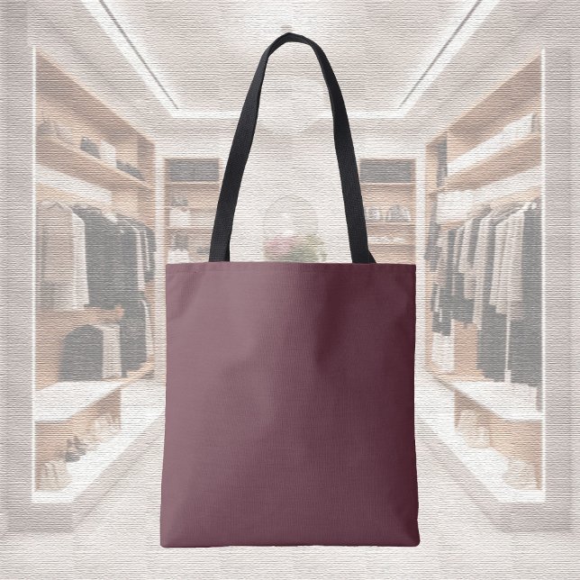 Trend Färg - Mörk Red Vin Tote Bag Tygkasse (Skapare uppladdad)