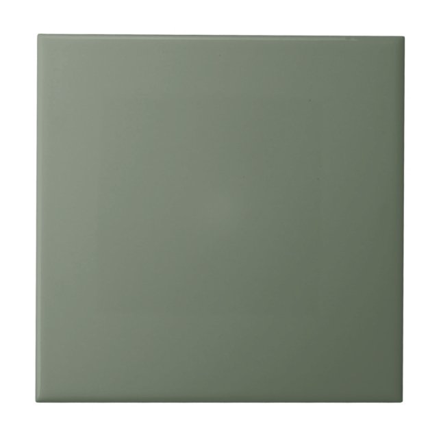 Trend Färg Muted Greenish-Grått Ceramic Tile Kakelplatta (Framsidan)