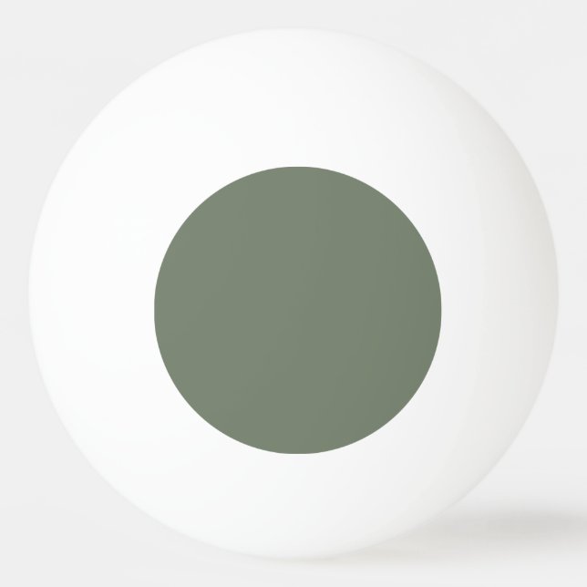 Trend Färg Muted Greenish Grått Pingisboll (Framsidan)
