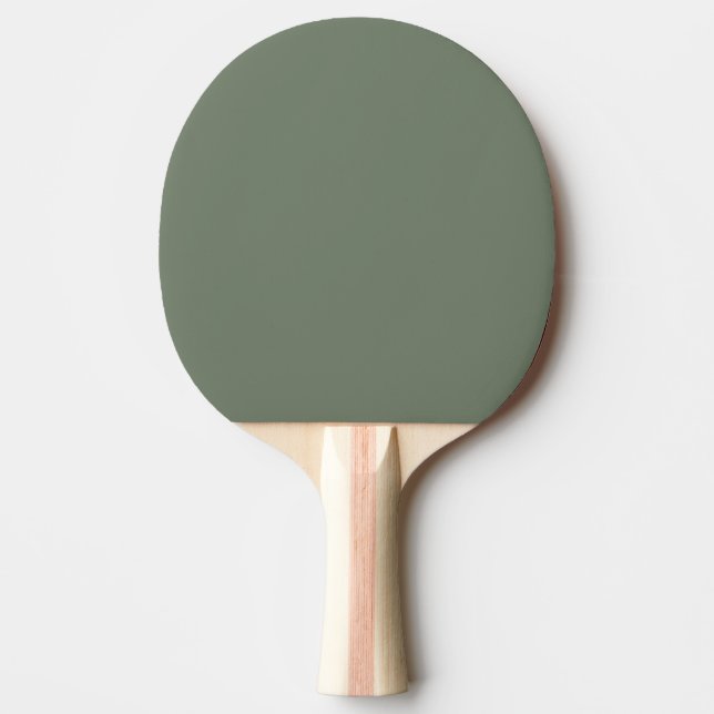 Trend Färg Muted Greenish Grått Pingisracket (Framsidan)