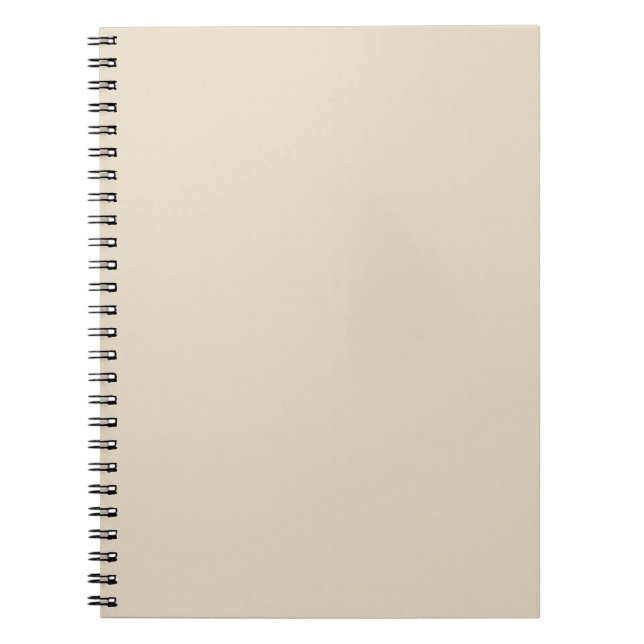 Trend Färg - Natural Beige Notebook Anteckningsbok (Framsidan)