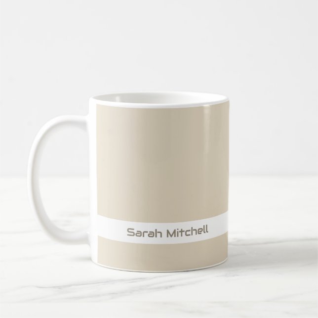 Trend Färg - Naturliga Beige Namn Mugg (Vänster)