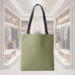 Trend Färg - Oliv grönt Tote Bag Tygkasse