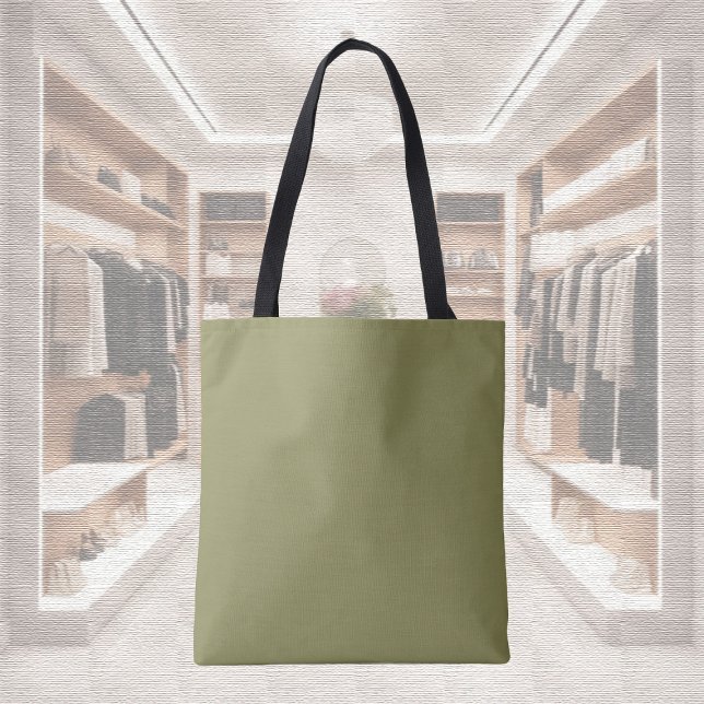 Trend Färg - Oliv grönt Tote Bag Tygkasse (Skapare uppladdad)