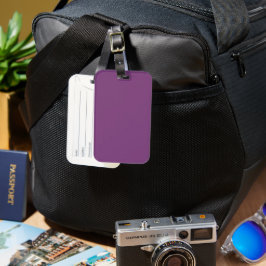 Trend Färg - Plum Lila Luggage Tag Bagagebricka