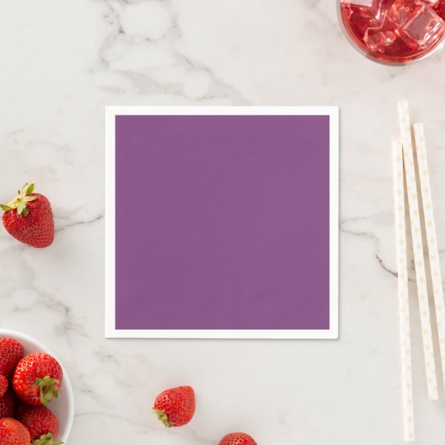 Trend Färg - Plum Lila Papper Napkins Pappersservett (Insitu)