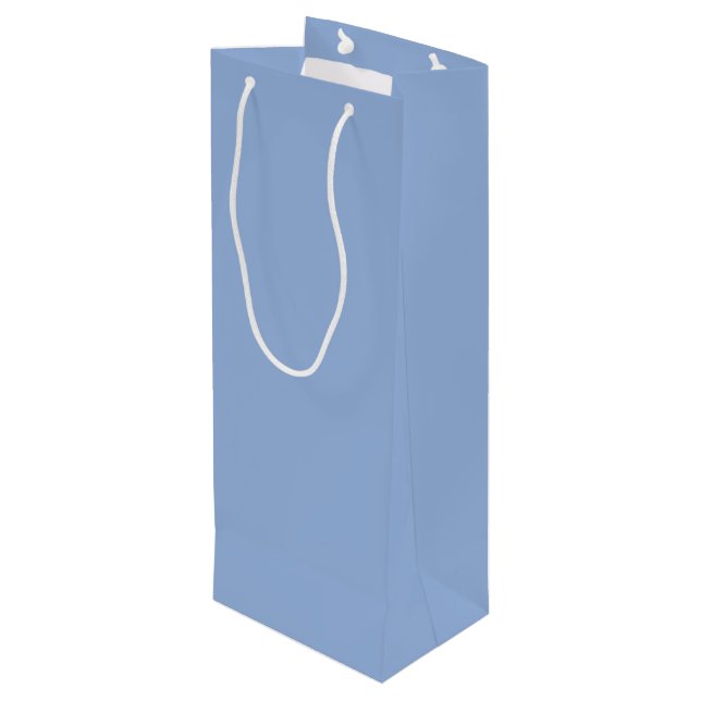 Trend Färg - Powder Blue Vin Gift Bag (Baksidan Vinklad)