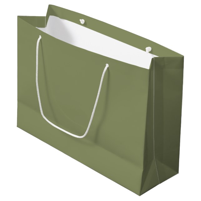 Trend Färg - Reed Grönt Large Gift Bag (Framsidan Vinklad)