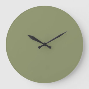 Trend Färg Reed Grönt Large Wall Clock Stor Klocka