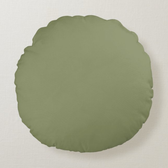 Trend Färg - Reed Grönt Round Pillow Rund Kudde (Framsidan)