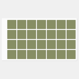 Trend Färg Reed Grönt Solid Färgad Labels Klistermärke